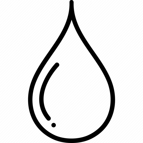 Капля черно белая