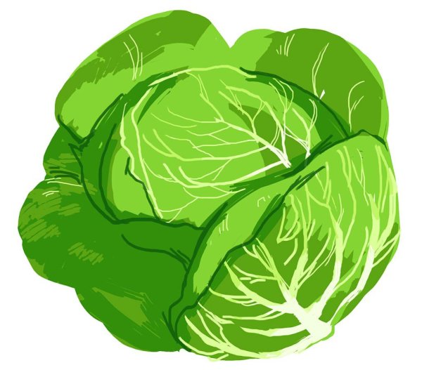 Капуста мультяшная