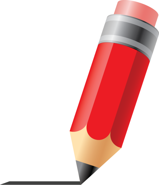 Карандаш на белом фоне