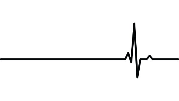 Пульс на белом фоне