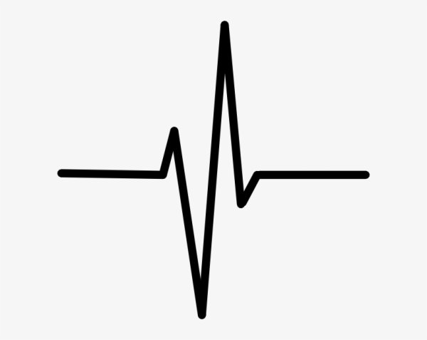 Пульс на белом фоне