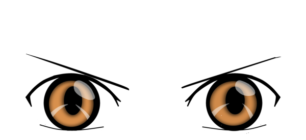 Злые глаза аниме