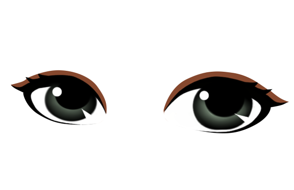 Глаза на прозрачном фоне