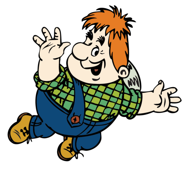 Радостные герои мультфильмов