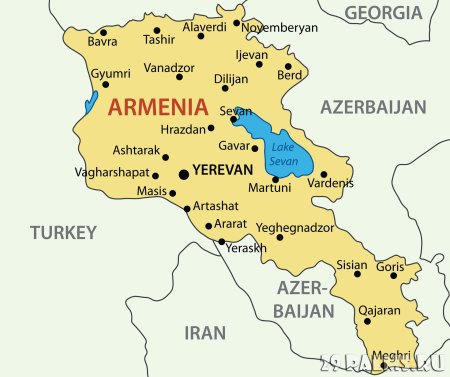 Ташир Армения на карте