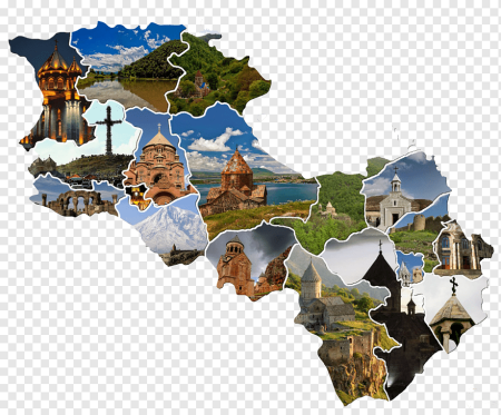 Достопримечательности Армении на карте