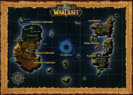 Карта Warcraft 3 карта Азерота