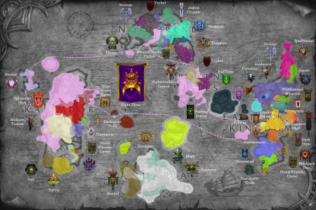 Политическая карта мира Warcraft