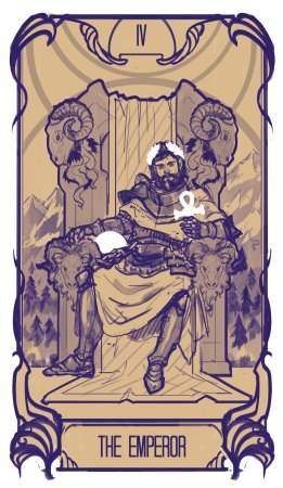 Карта Таро Император