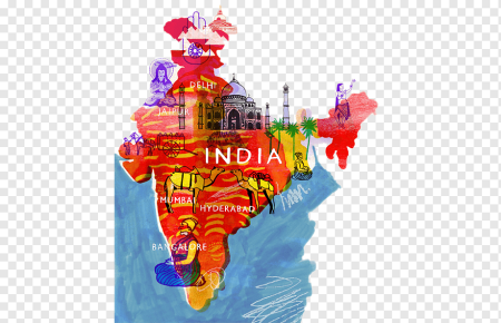 Карта Индии детская