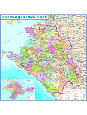Карта Краснодарского края