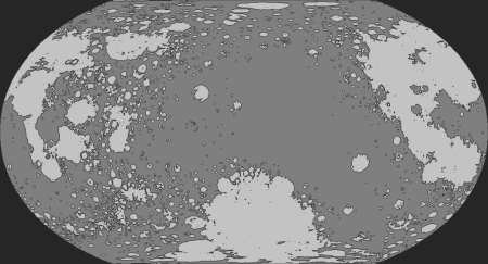 Луна карта поверхности