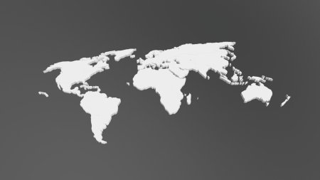 Объемная карта мира