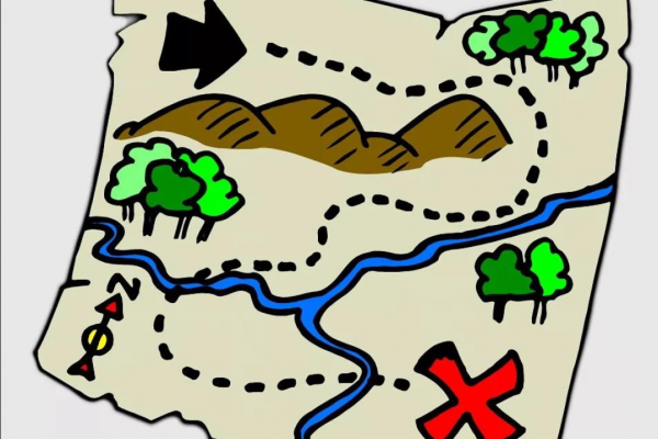 Карта сокровищ рисовать