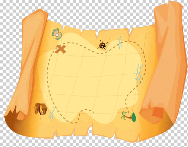 Пиратская карта для детей фон