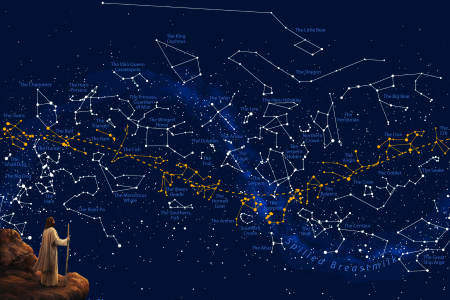 Карта звездного неба 88 созвездий