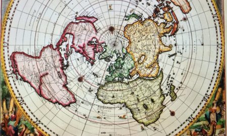 Карта плоской земли 1892