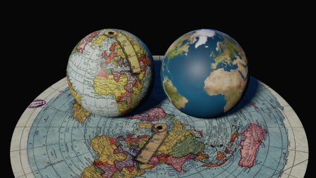 Обои плоская земля