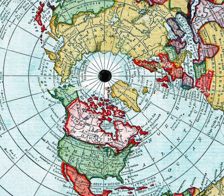 Карта мира плоской земли