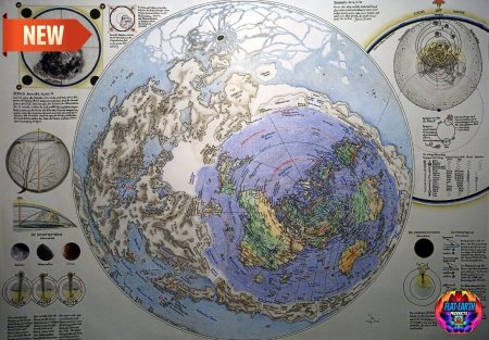 Секретная карта плоской земли