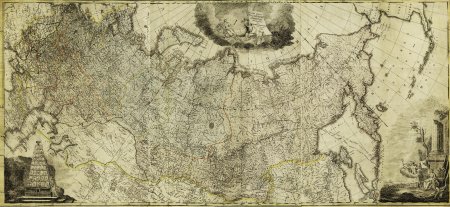 Карта Российской империи 1730