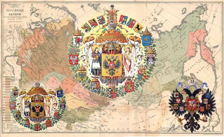 Карта Российской империи 1856