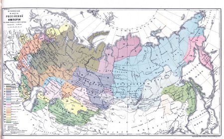 Российская Империя в конце 19 века карта