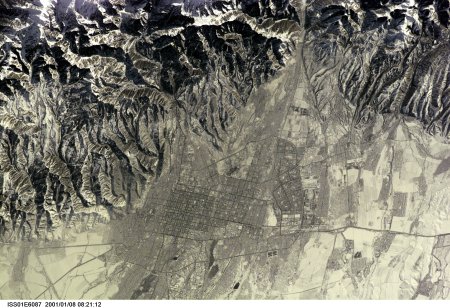 Алма Ата из космоса