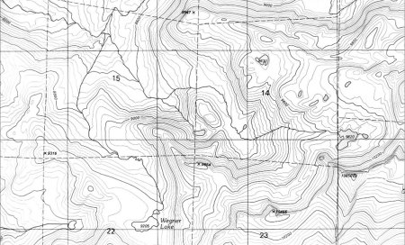 Топокарта черно белая