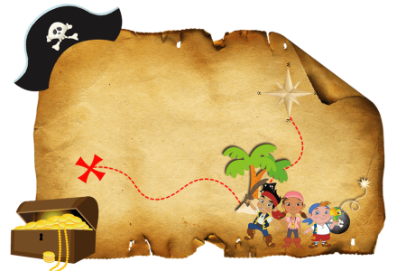 Джейк и пираты Нетландии карта сокровищ