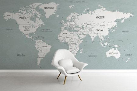 Обои в виде карты мира