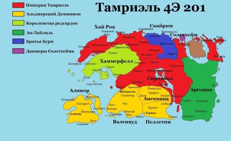 Карта Тамриэля 4 Эра 201
