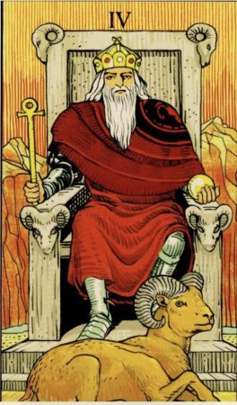 Таро Уэйта 4 Аркан Император