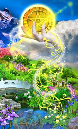 Туз пентаклей Таро иллюминатов