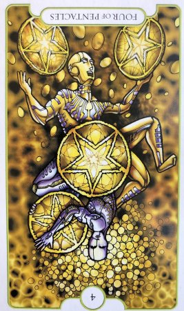 Таро Нью Вижн туз пентаклей