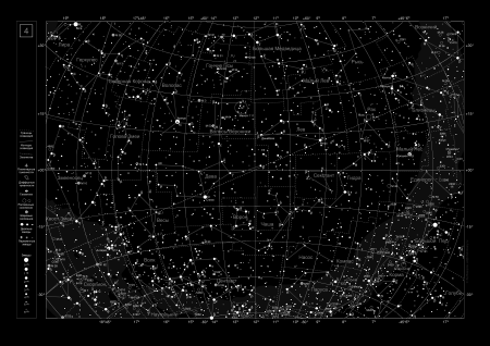 Атлас звездного неба начинающего наблюдателя