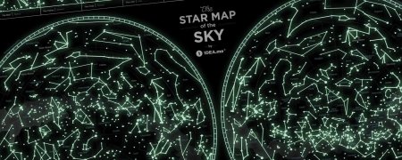 Карта Star Map of the Sky