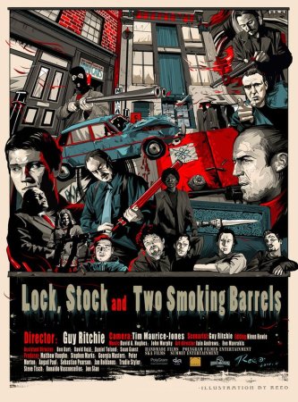 Lock, stock and two smoking Barrels (1998) poster