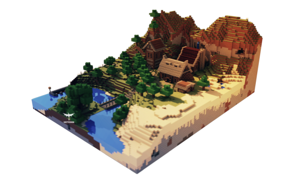 Рендер постройки майнкрафт