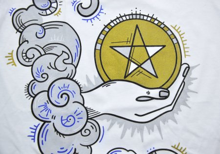 Карта Таро туз пентаклей