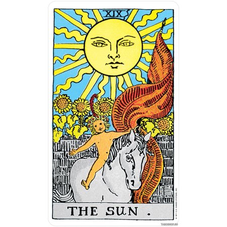 Таро Райдера Уэйта солнце