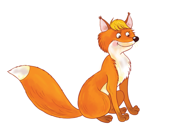 Лиса рисунок для детей