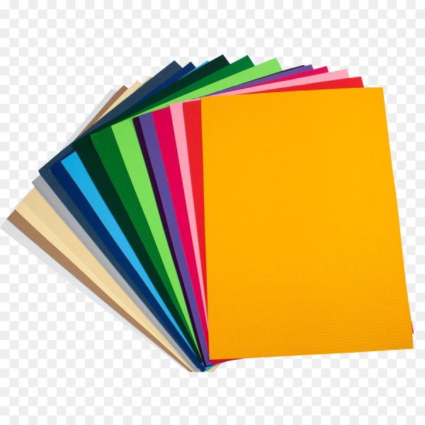 Цветная бумага на прозрачном фоне