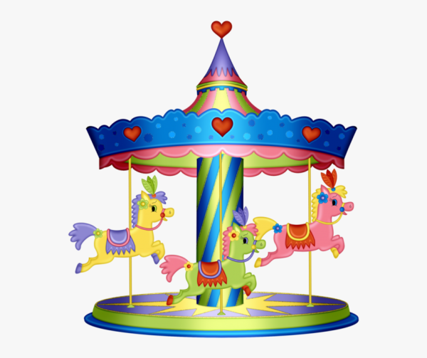 Дети на карусели