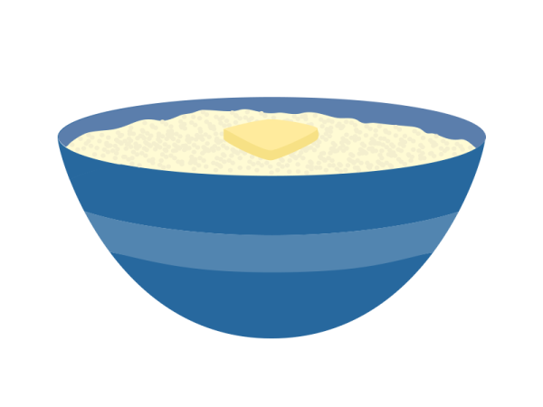 Тарелка с кашей для детей