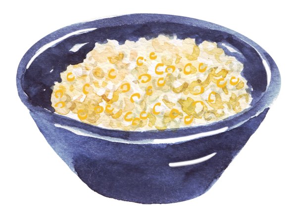 Тарелка с кашей для детей