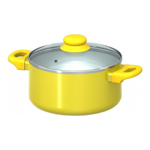 Кастрюли желтого цвета