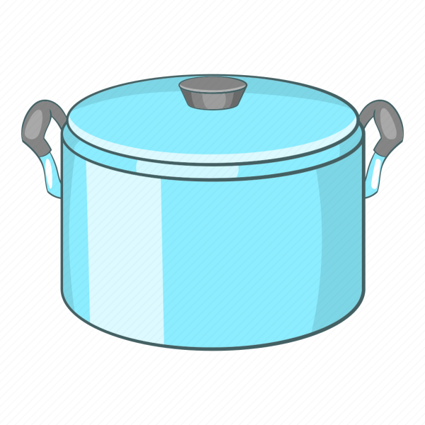 Кастрюлька на прозрачном фоне