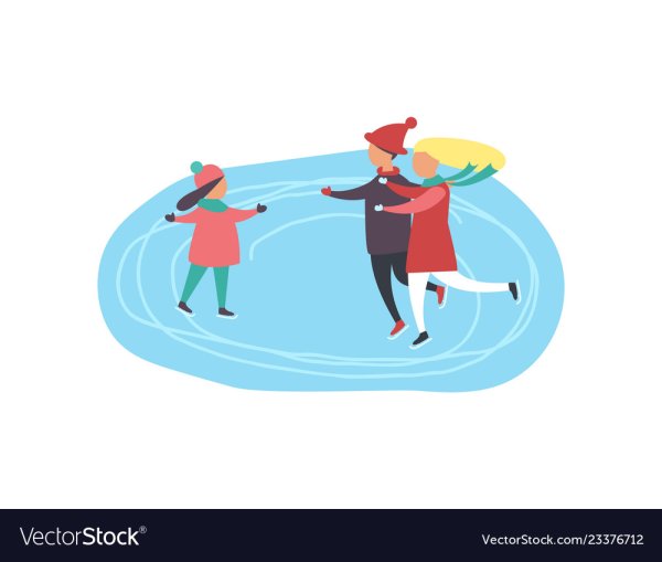 Зимний каток вектор