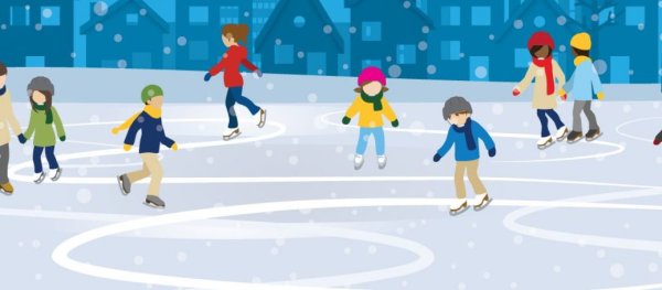 Мультяшный ледяной каток